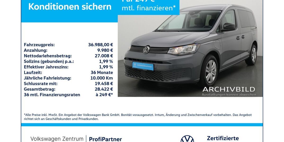 VW Caddy 11.957 km 36.980 &euro; Leverkusen 51379