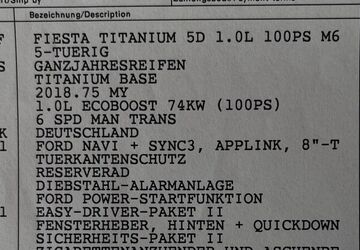 Ford Fiesta 18.800 km 12.000 &euro; Kerpen 50170