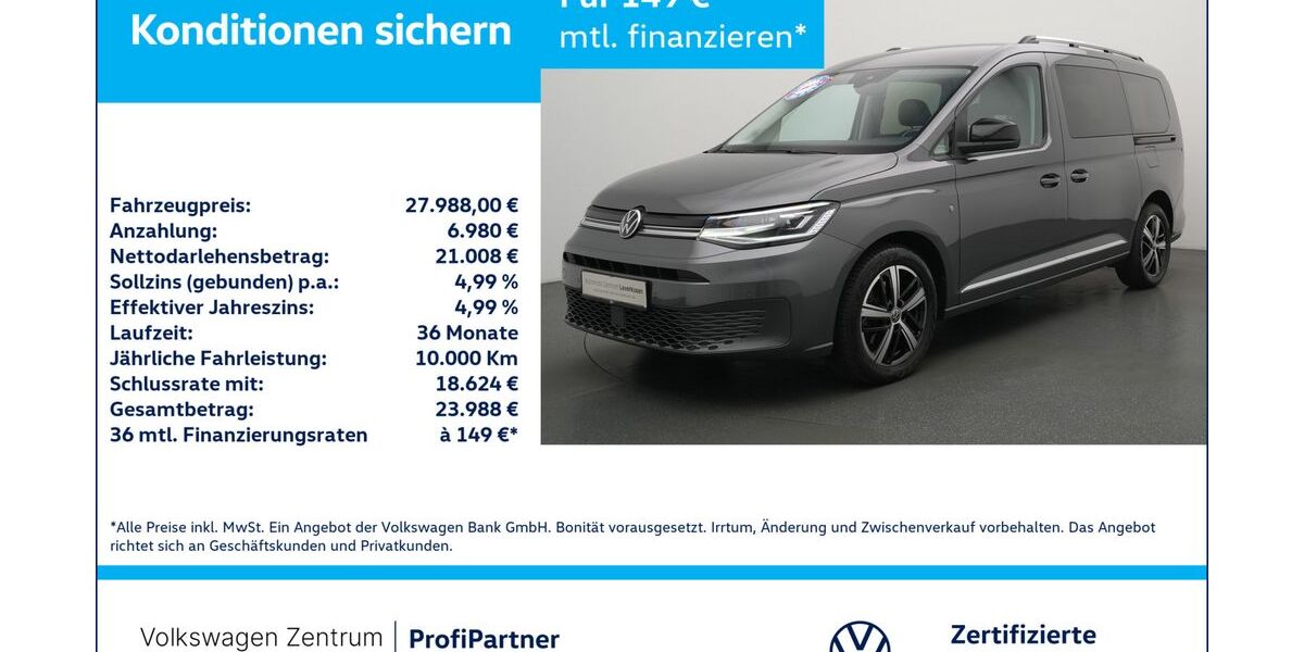 VW Caddy Maxi 89.925 km 27.980 &euro; Leverkusen 51379
