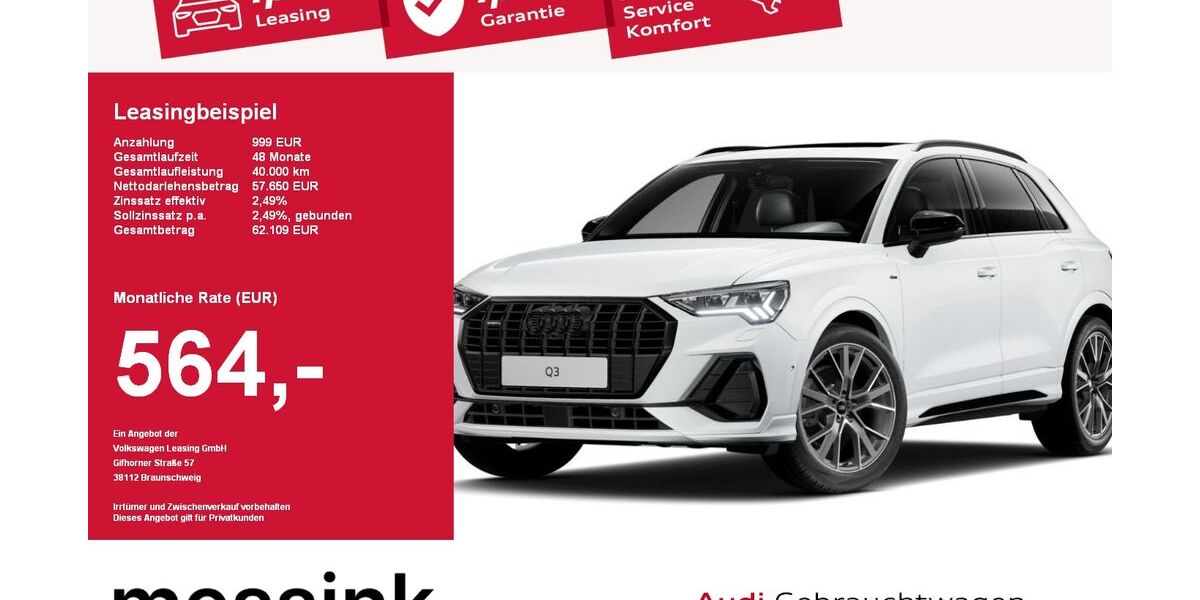 Audi Q3 12.168 km 57.380 &euro; Wermelskirchen 42929