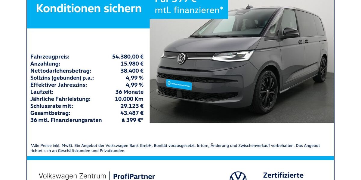 VW T7 Multivan 1.009 km 54.380 &euro; Leverkusen 51379