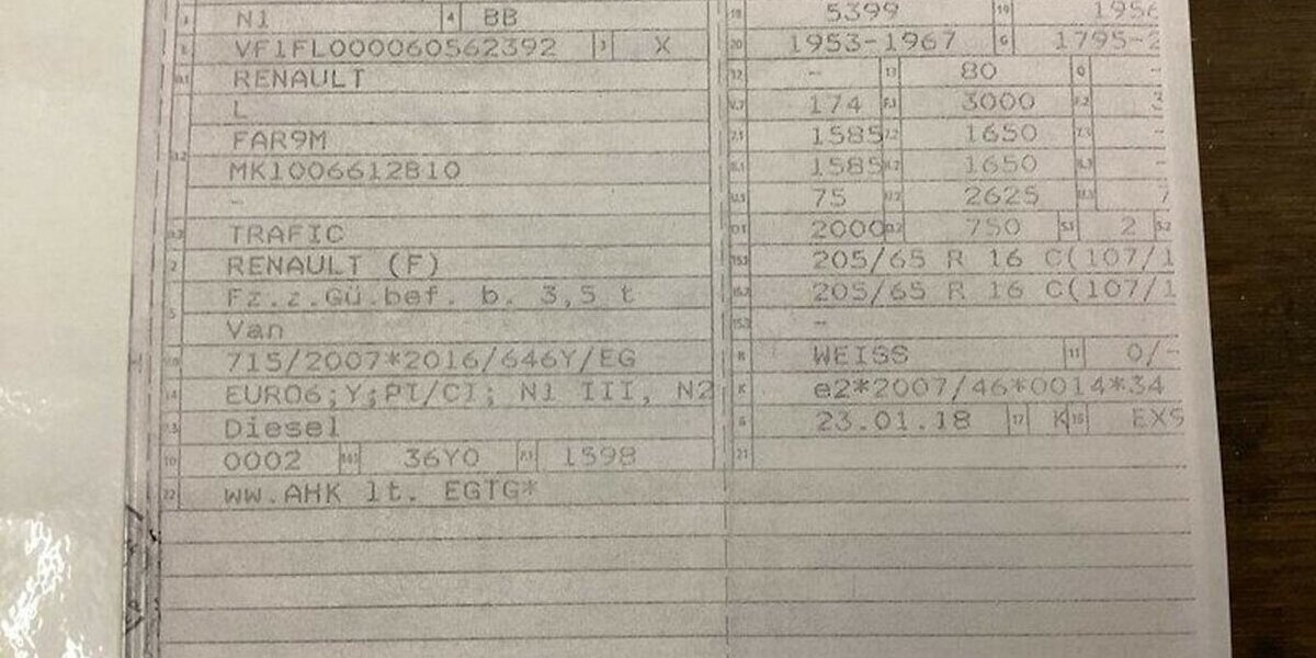 Renault Trafic L2H1 Sth Regale/Schraubst EU6 GARANTIE 85.000 km 17.000 &euro; Erftstadt 50374