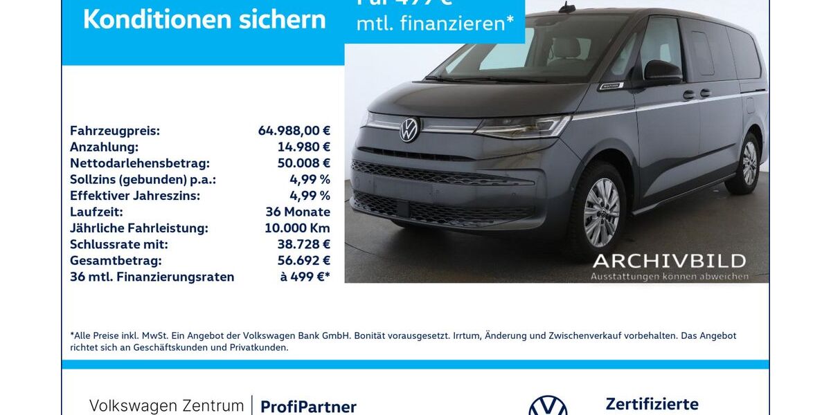 VW T7 Multivan 16.060 km 64.988 &euro; Leverkusen 51379