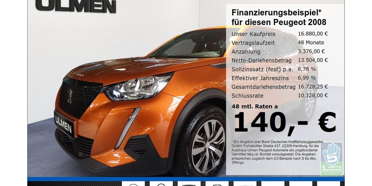 Peugeot 2008 23.588 km 16.880 &euro; Düsseldorf 40233
