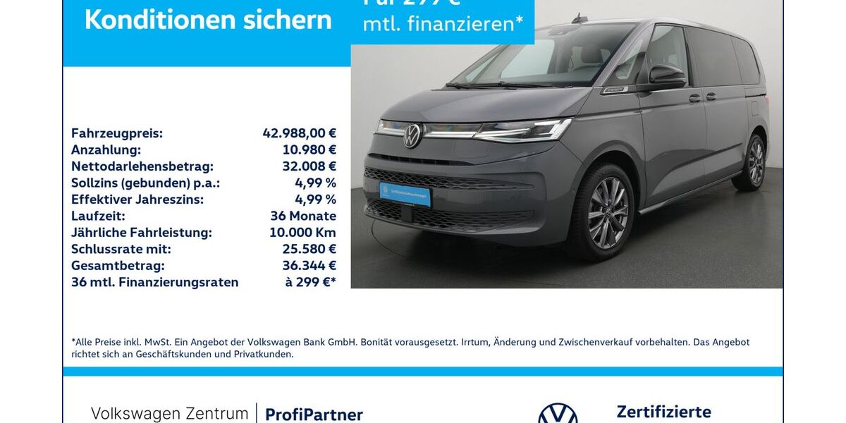 VW T7 Multivan 37.566 km 42.988 &euro; Leverkusen 51379