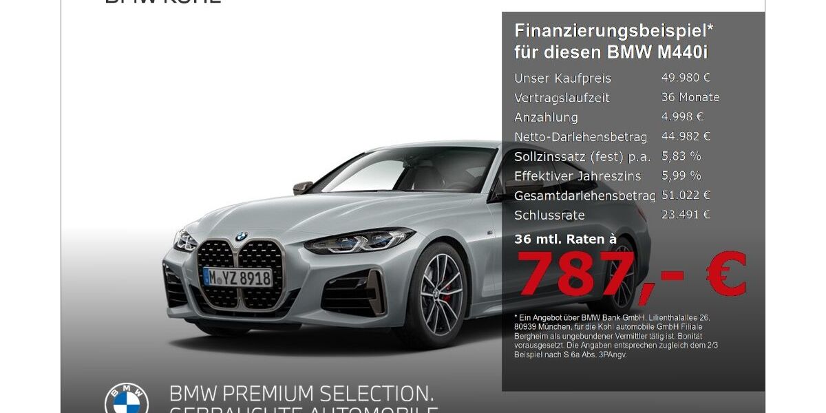 BMW M440 46.020 km 49.980 &euro; Bergheim 50126