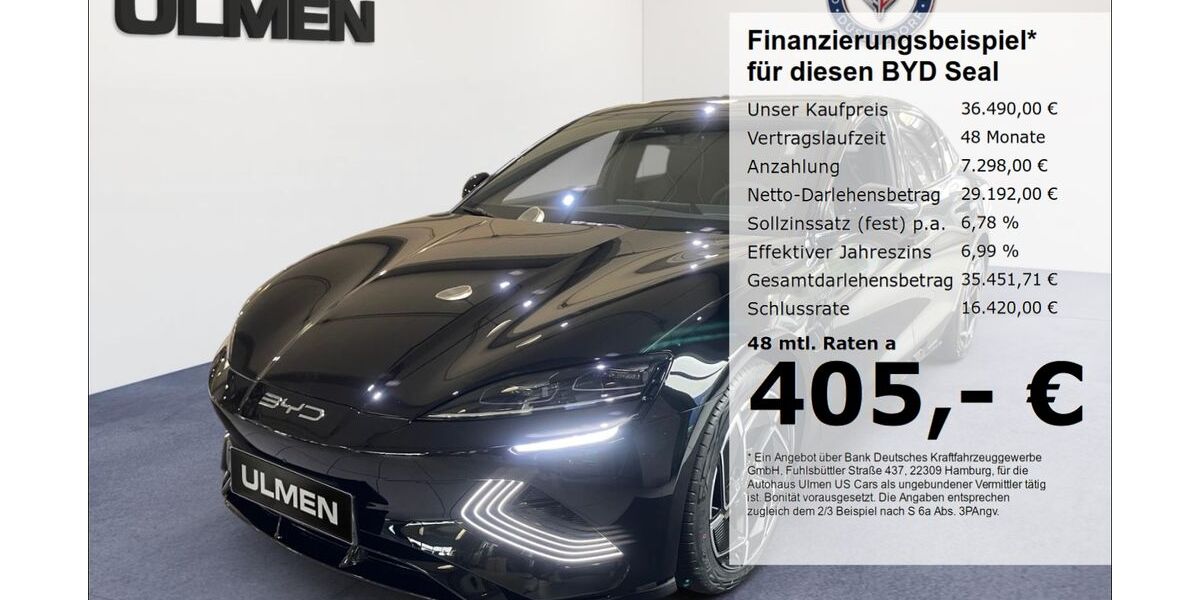 BYD SEAL 9.500 km 36.490 &euro; Düsseldorf 40231